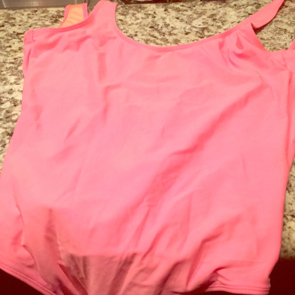 One piece bathing suit- neon orange